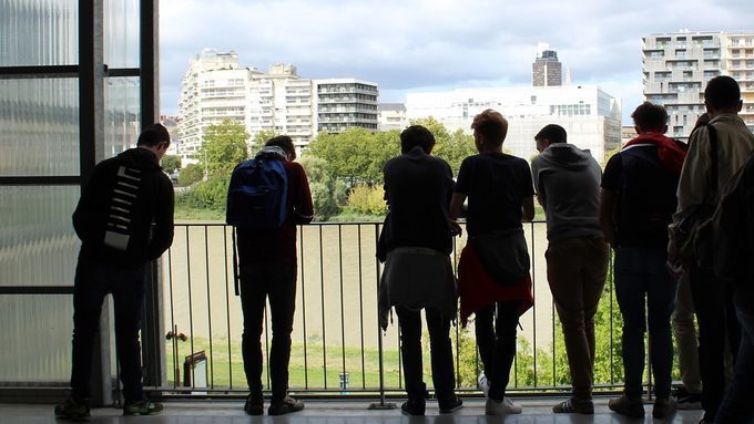 Visite architecturale de l’école d’architecture de Nantes pour un atelier photographique