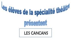 Présentation du spectacle des élèves de spécialité théâtre