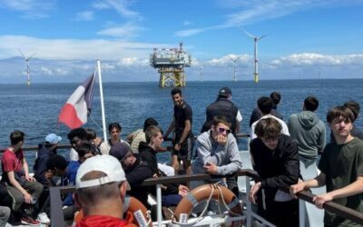 Visite du parc éolien en mer de Saint-Nazaire avec les classes de Bac Pro MELEC et CAP RICS